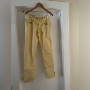 MAVI Yellow‎ skinny stretch straight leg jeans size 28/32